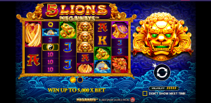 Keberuntungan Singa Emas dari Timur di 5 Lions Megaways